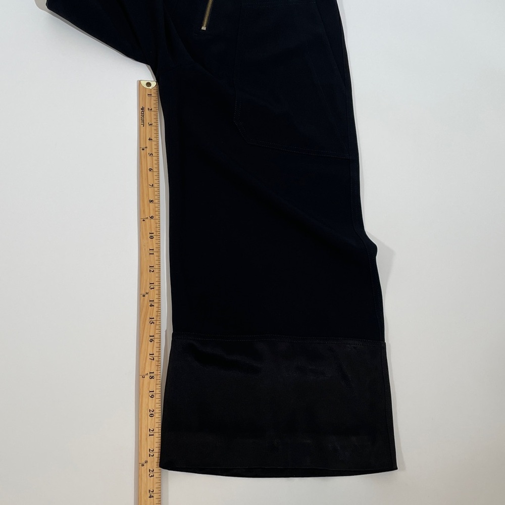 Derek Lam 10 Crosby Wide Leg Front Zipper Pants Size 4 Black - Picture 10 of 14